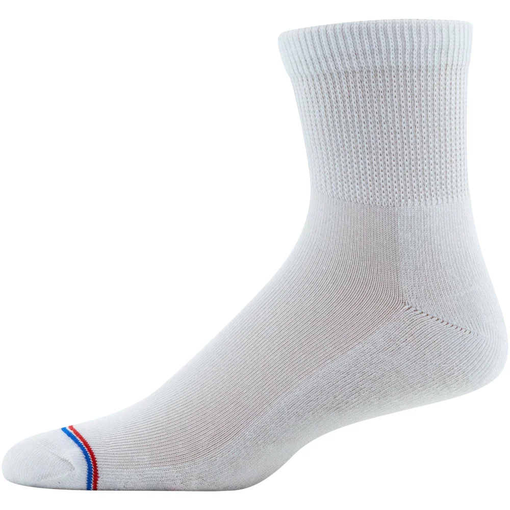 MediPeds Non-binding quarter socks with cushion, 4 shoe sizes, view 3