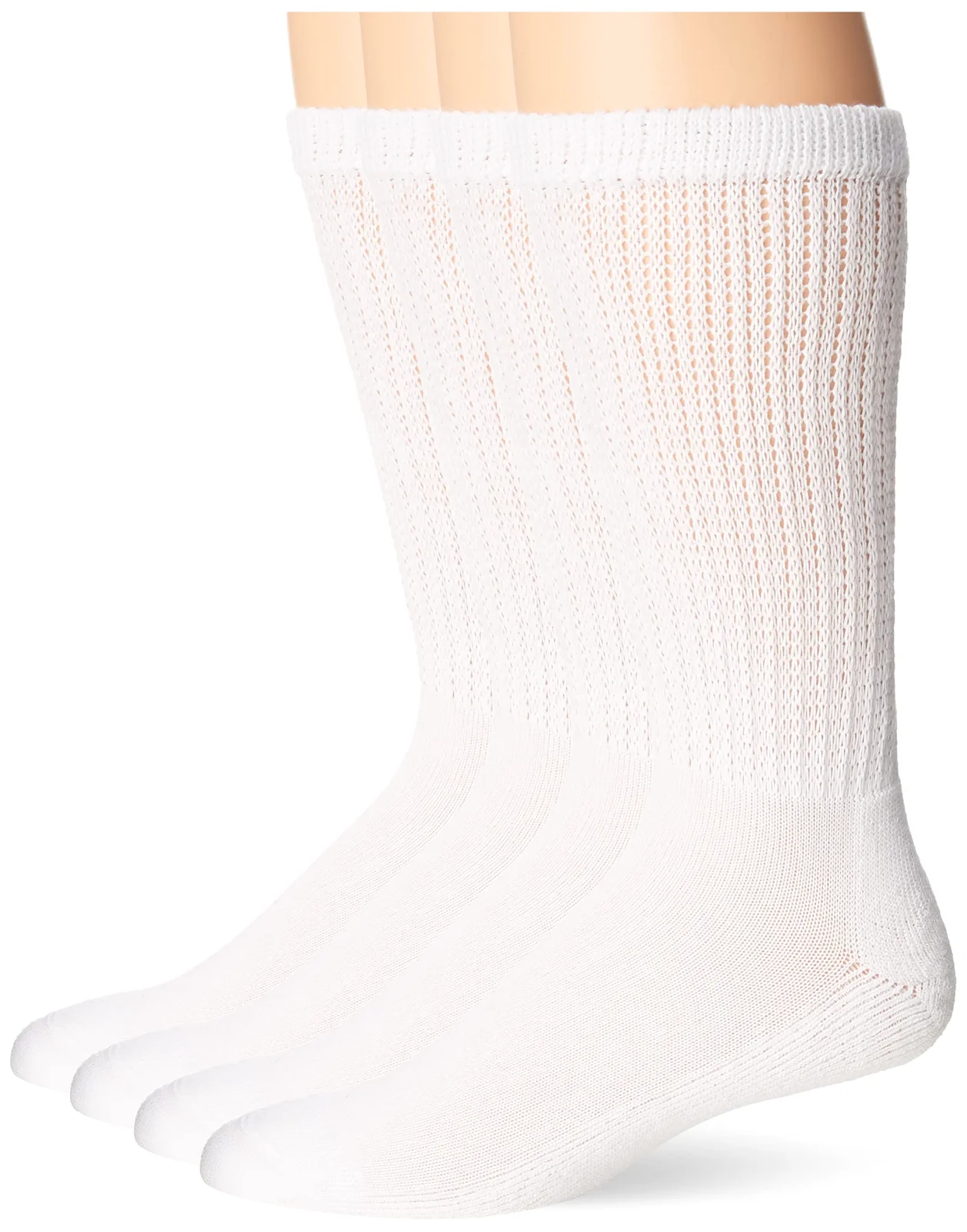 MediPeds Non-binding crew socks with cushion, Men 7-12 / Women 10-13