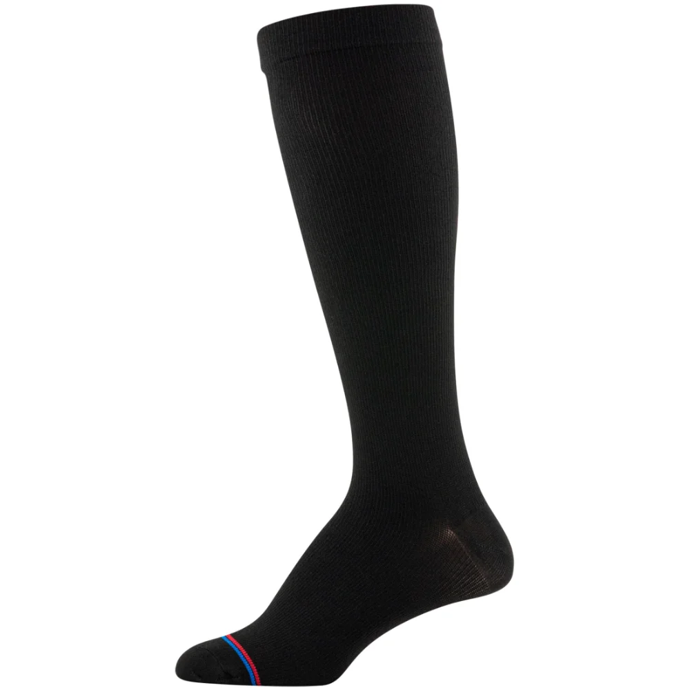 MediPeds Over-the-calf mild compression socks, in black, view 3