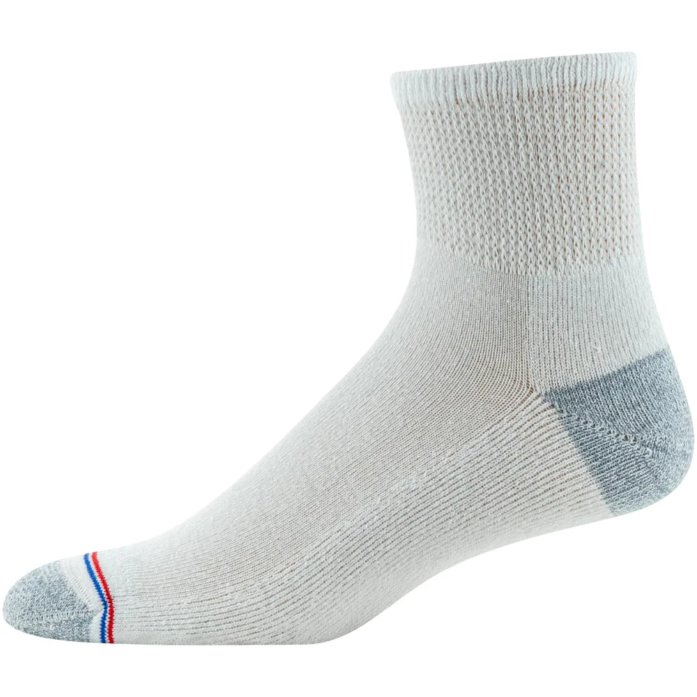 MediPeds Non-binding quarter socks with cushion, 4 pairs a pack, view 3