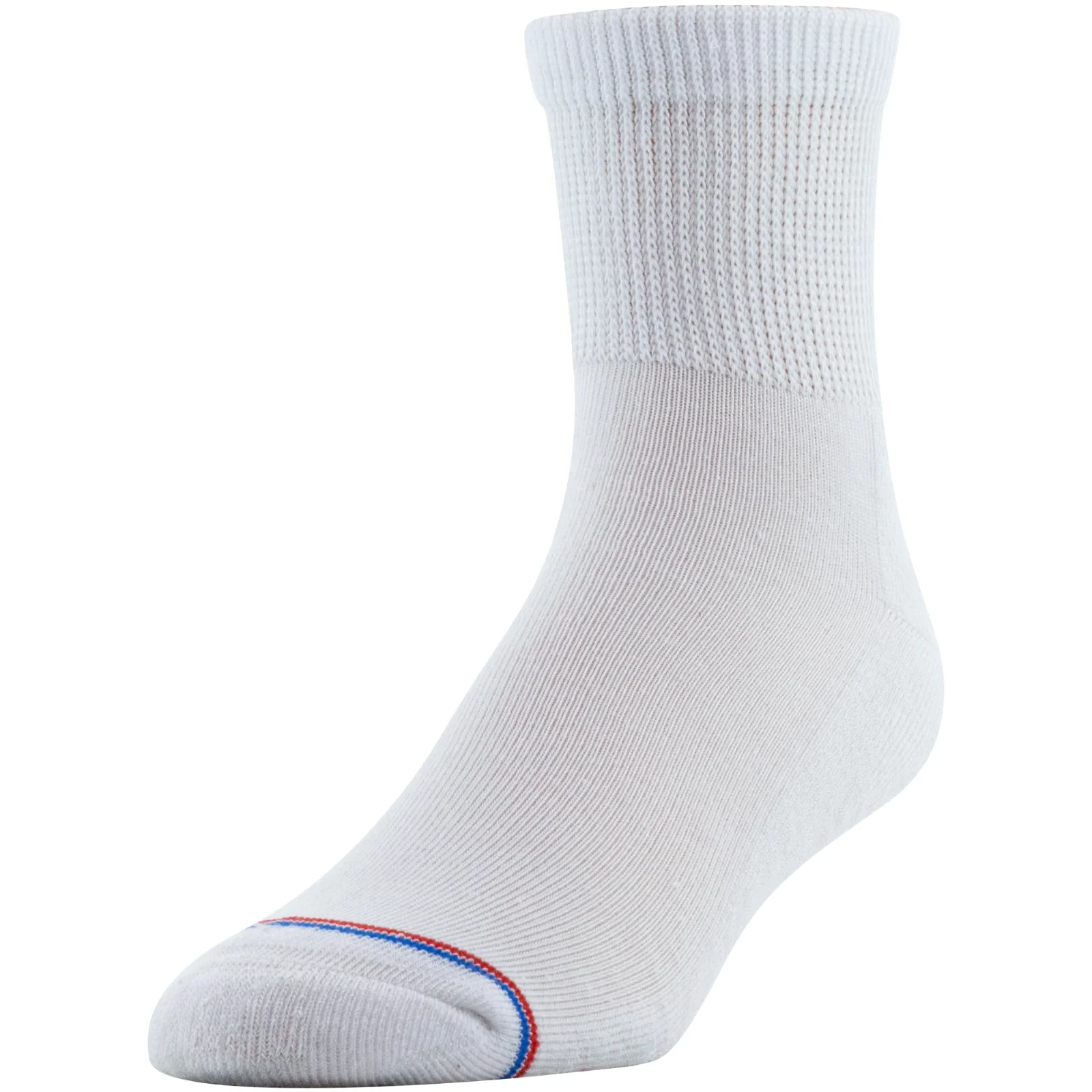MediPeds Non-binding quarter socks with cushion, 4 shoe sizes, view 2