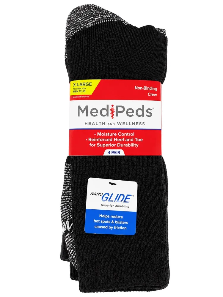 MediPeds Non-binding crew socks, view 2