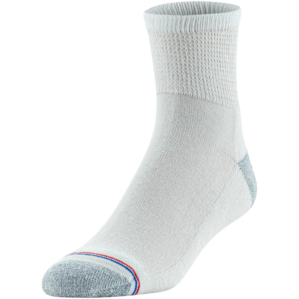 MediPeds Non-binding quarter socks with cushion, 4 pairs a pack, view 2