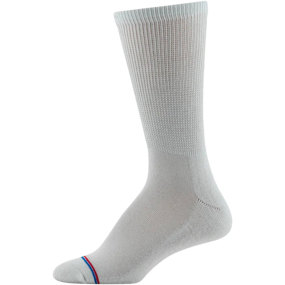 MediPeds Extra wide non-binding crew socks with cushion, view 3