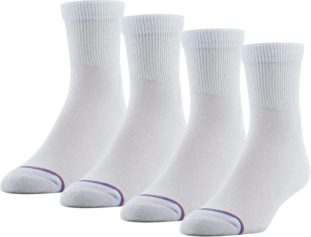 MediPeds Non-binding quarter socks with cushion, Shoe 9-11