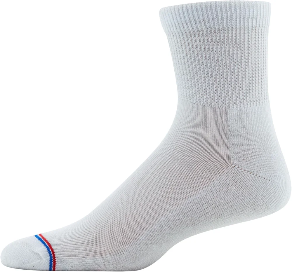 MediPeds Non-binding quarter socks with cushion, Shoe 9-11, view 3