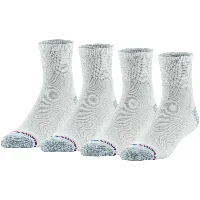 White and grey, 4 pairs, Men 6-9 / Women 6-10