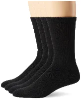 Black, 4 pairs, Shoe 6-10