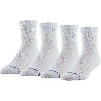 White, 4 pairs, Men 7-12 / Women 10-13