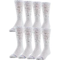 White, 8 pairs, Men 7-12 / Women 10-13
