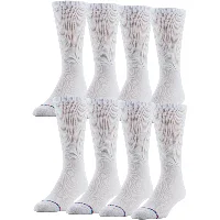 White, 8 pairs, Men 7-12 / Women 10-13