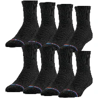 Black, 8 pairs, Men 7-12 / Women 10-13