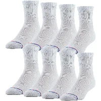 White, 8 pairs, Men 6-9 / Women 6-10