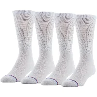 White, 4 pairs, Men 7-12 / Women 10-13